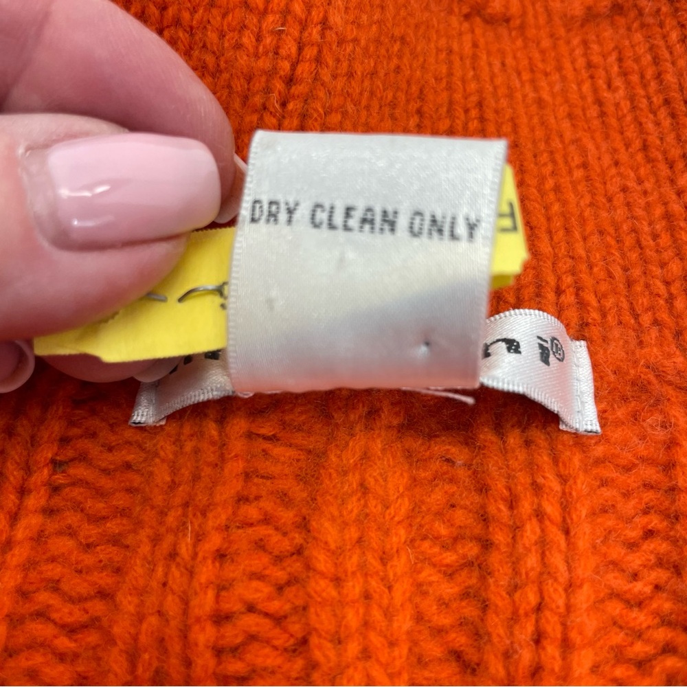 Marconi Cashmere & Wool Long Cardigan Medium Orange - Picture 15 of 15